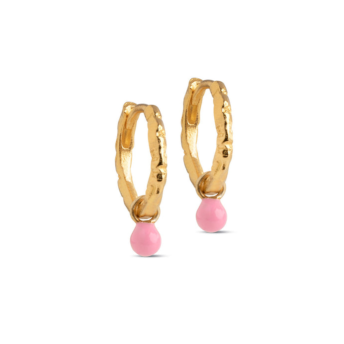 Hoops Belle Light Pink - örhängen