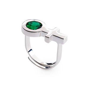 Future Is Female Jade - ring